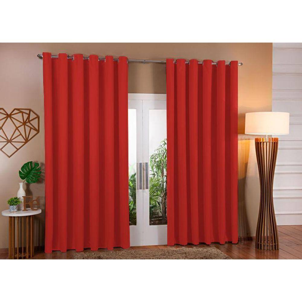 Cortina Blackout Em Tecido Corta Luz 6,00 X 2,80 Sala E