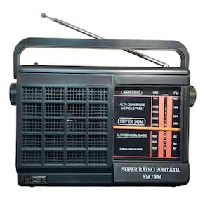 Rádio Portátil Motobras Pft22 2 Faixas Preto Bivolt