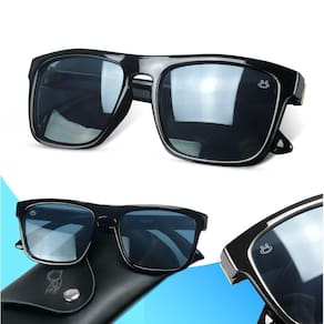 oculos sol preto infantil vintage criança protecao uv + case presente qualidade premium menino