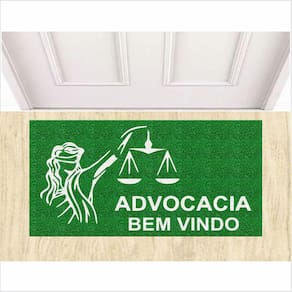 Tapete Capacho Advocacia Bem Vindo 80X40 cm Decorativo.