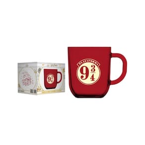 Caneca De Vidro Prime Harry Potter Elementos 300 ML - Plataforma 9 ¾ - Allmix