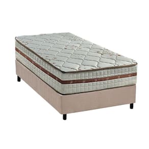 Cama Box Solteiro: Colchão Molas MasterPocket Ensacadas Anjos Classic + Base CRC Suede Clean(88x188)