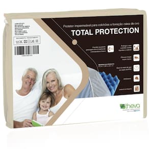 Protetor de Colchão Impermeável Total Protection Solteiro 88X188 cm Theva Copespuma