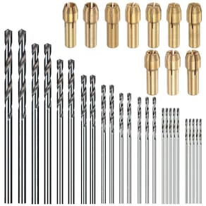 Kit Pinças E Brocas Hss 35 Peças De 0.5 A 3Mm Micro Retífica