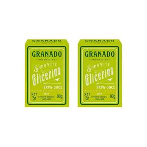 Sabonete Granado 90G Glicerina Erva Doce-Kit C/2Un
