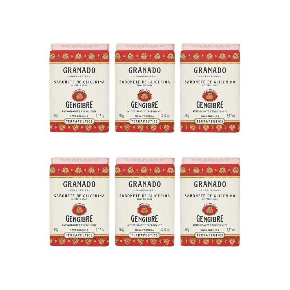 Sabonete Granado 90G Glicerina Gengibre-Kit C/6Un