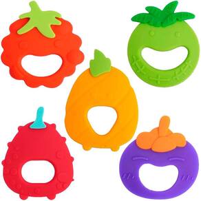 Mordedor de Silicone Funny Fruit Bpa Free Alivia Dentinho Multikids BB1233