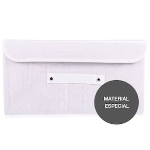 Caixa Organizadora Tecido C/ Tampa Vizapi Un Classic P 30x23x17Cm Branco