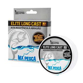 Linha MX Pesca MX Elite Long Cast 300m Monofilamento Transparente 0,60mm 42,2kg