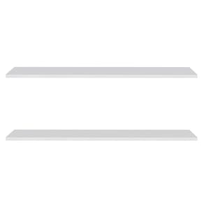 Prateleira Flutuante Para Banheiro Kit 2 Suporte Invisível 68cm Yara Branco - Lumil