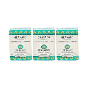 Sabonete Granado 90G Glicerina Cha Branco-Kit C/3Un