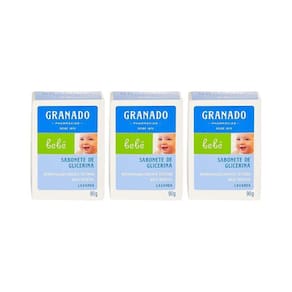 Sabonete Granado Baby 90G Lavanda-Kit C/3Un