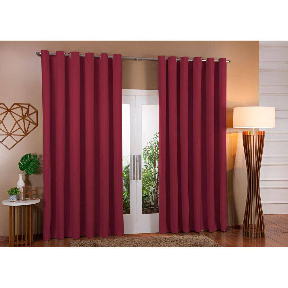 Cortina Blackout Em Tecido Corta Luz 8,00 X 2,80 Sala E