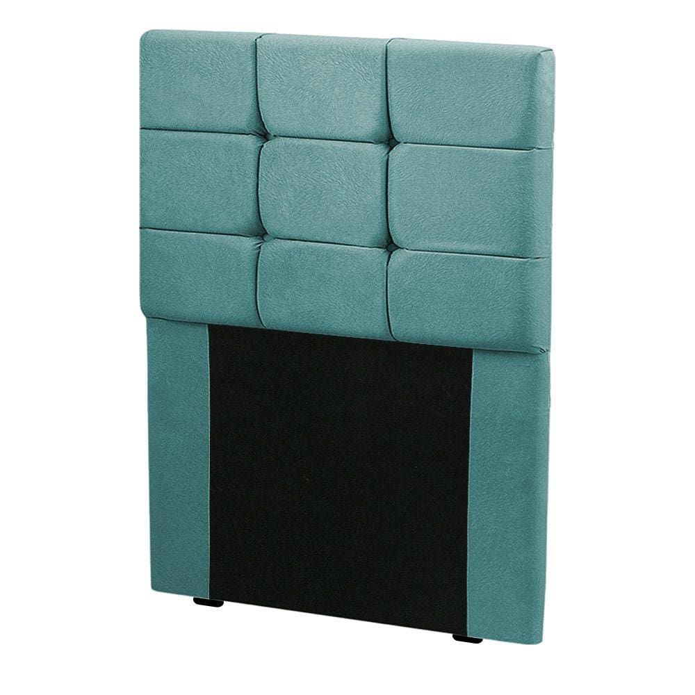 Cabeceira Estofada Cama Box Solteiro 0.90 Julia Veludo Shop das Cabeceiras
