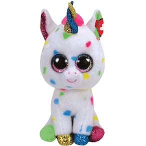 Pelúcia Beanie Boos Unicórnio Harmonie Olhinhos de Glitter