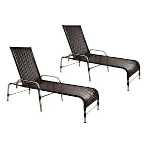 Espreguiçadeira Decorativa Para Piscina Jardim Preto