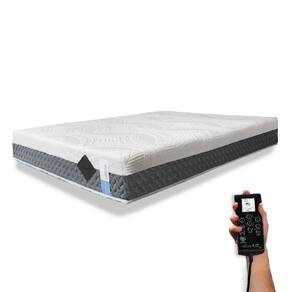 Colchão De Látex Articulado Cinza Queen 160x200cm