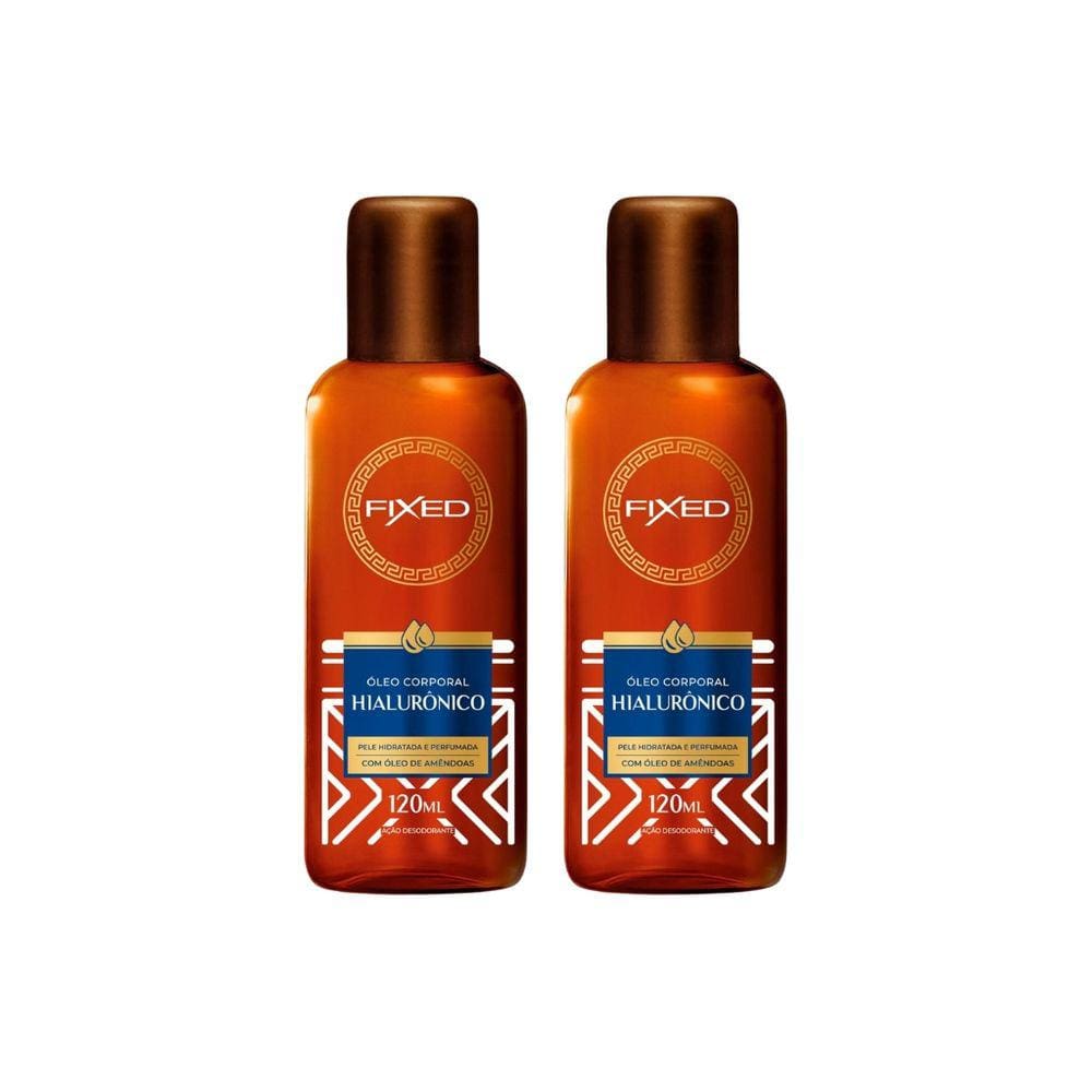 Oleo Fixed Corporal Hialuronico 120ml - Kit C/ 2un