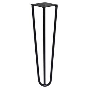 Pé De Metal 30 Cm Mesa De Canto Rack E Puffs Preto