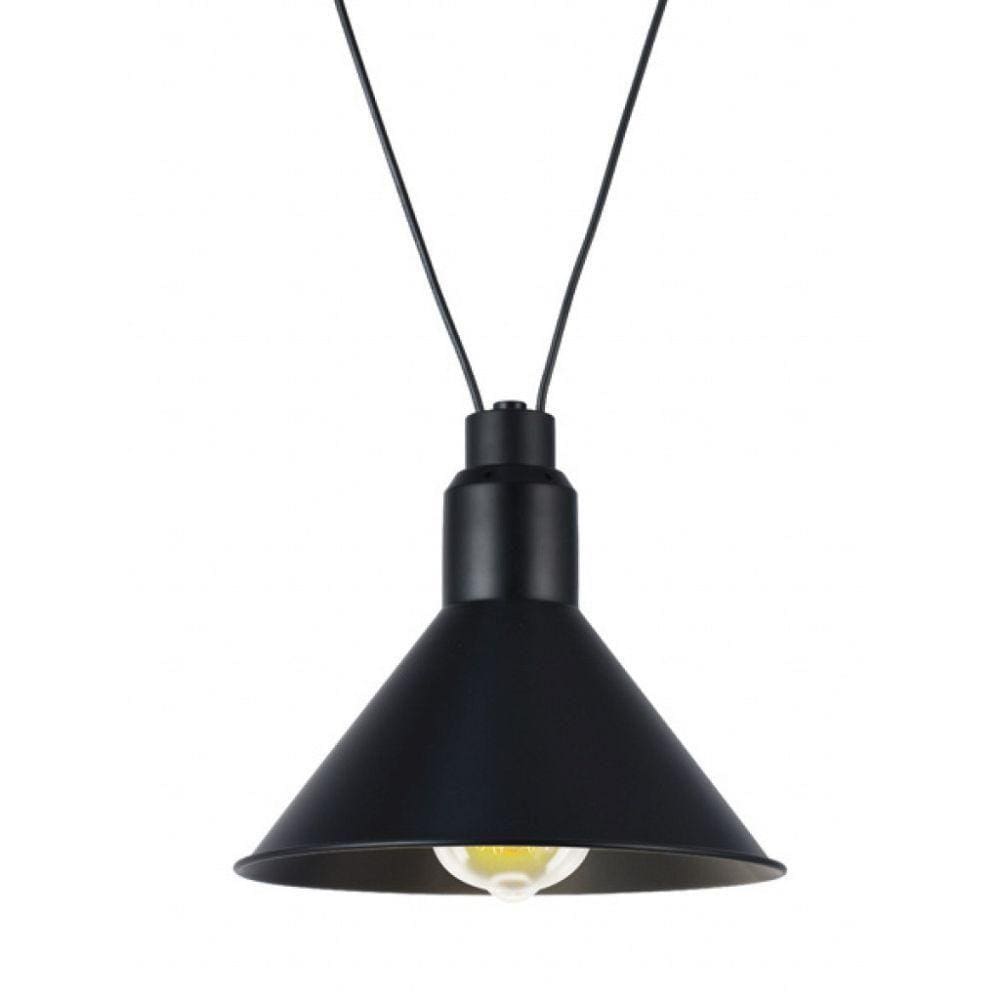Lustre Pendente Taschibra Pêndulo Preto E27 Bivolt