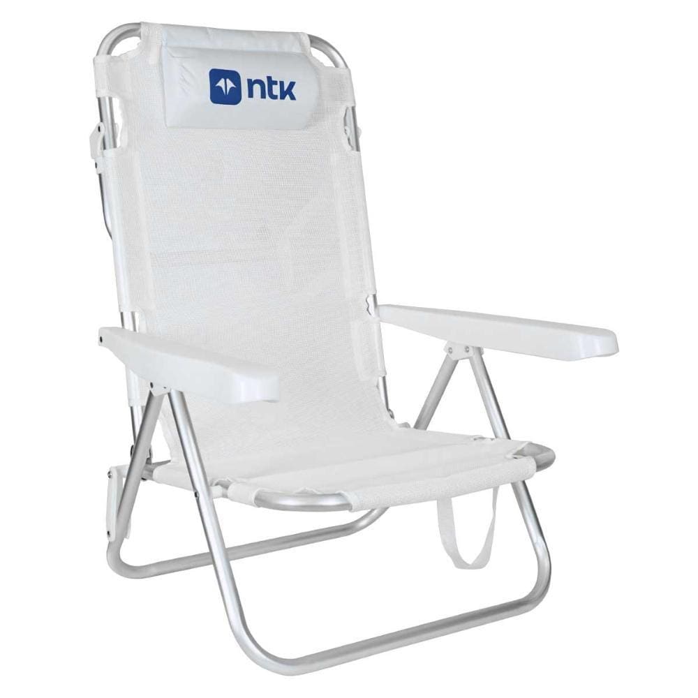 cadeira portatil NTK Verão Branca p/ Praia