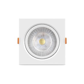 Spot De Led Embutir Elgin Ecospot Mr11 Quadrado 3w Bivolt 3000k Luz Quente