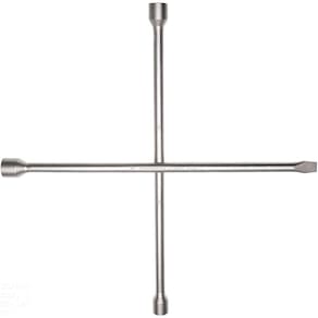 Chave De Roda Tipo Cruz Com Corpo Forjado Em Aço Especial 17x19x21 Mm Com Espátula
