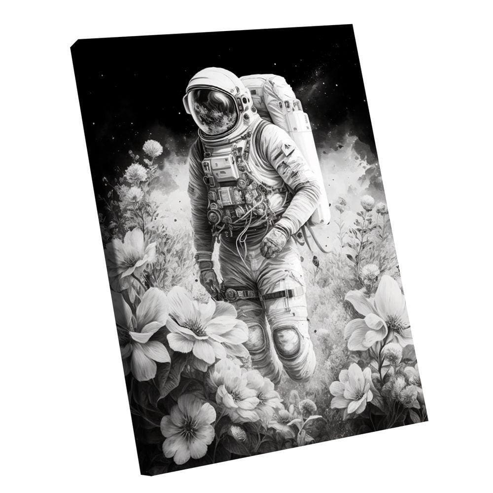 Quadro Astronauta Flores -- Br Artes