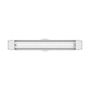 Luminária Sobrepor Taschibra Lumifácil 60cm C/ 2 Tubo Led 6500k Bivolt Branco