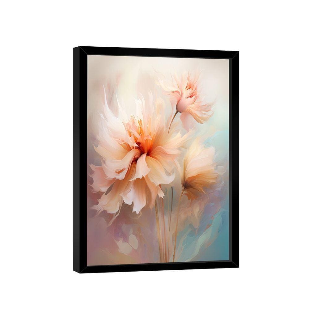 Quadro Pintura Flores Claras -- Br Artes