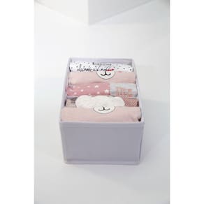 Organizador Para Roupas e Acessórios 5 Divisórias Vizapi Exclusive 20x13x10cm Branco