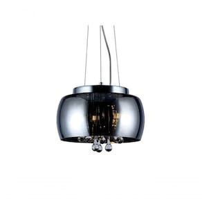 Lustre Pendente Coliseu 300 Fumê E27 Bivolt Taschibra