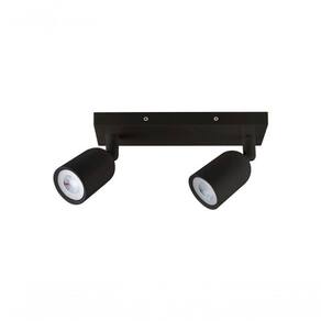 Spot De Led Direct Duplo Mr16 Linear 8w Preto Taschibra 6500k Luz Fria