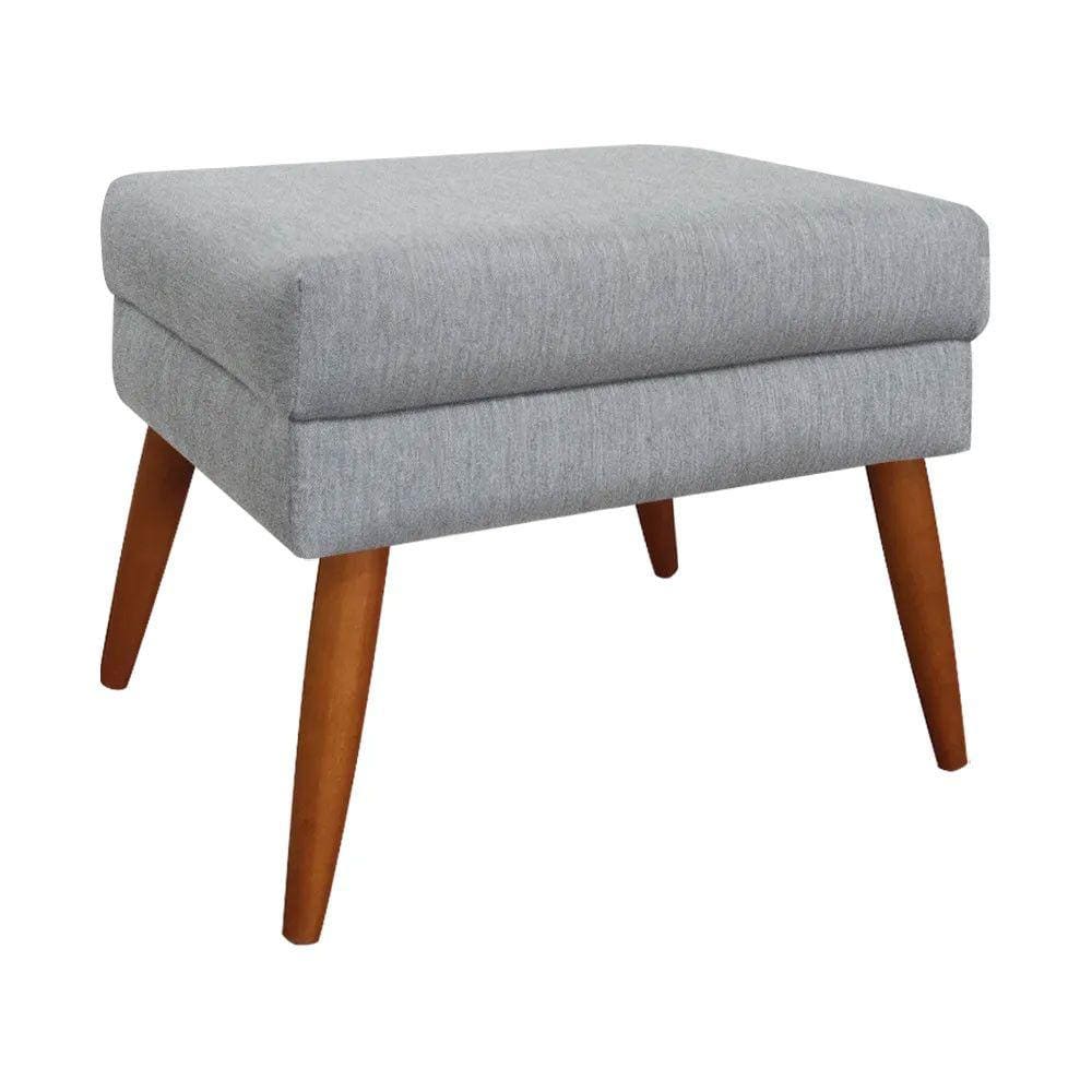 Puff Decorativo Itália Material Linho Shop das Cabeceiras