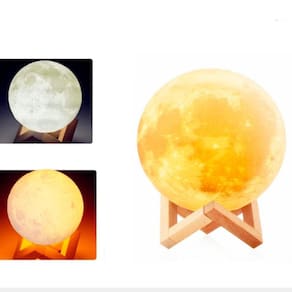 Abajur Luminária Lua 3D Umidificador Aromatizador Ambiente