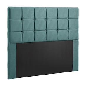 Cabeceira Julia Estofada King Size 195cm em Veludo Ciano Shop das Cabeceiras