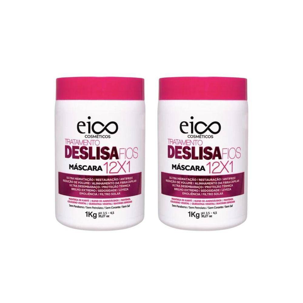 Mascara Eico 1Kg Deslisa Fios - Kit C/2Un
