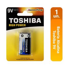 Pilha Bateria Alcalina 9V Toshiba 6Lr61gcp Bp-1Cbh