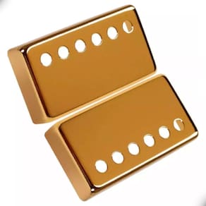 2 Capas Ronsani Para Captador Tipo Humbucker Metal Dourado 663