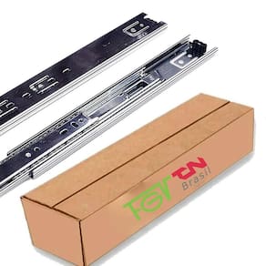 Kit 10 Corrediça Telescópica Para Gaveta H-45 50Cm Fgv Tn