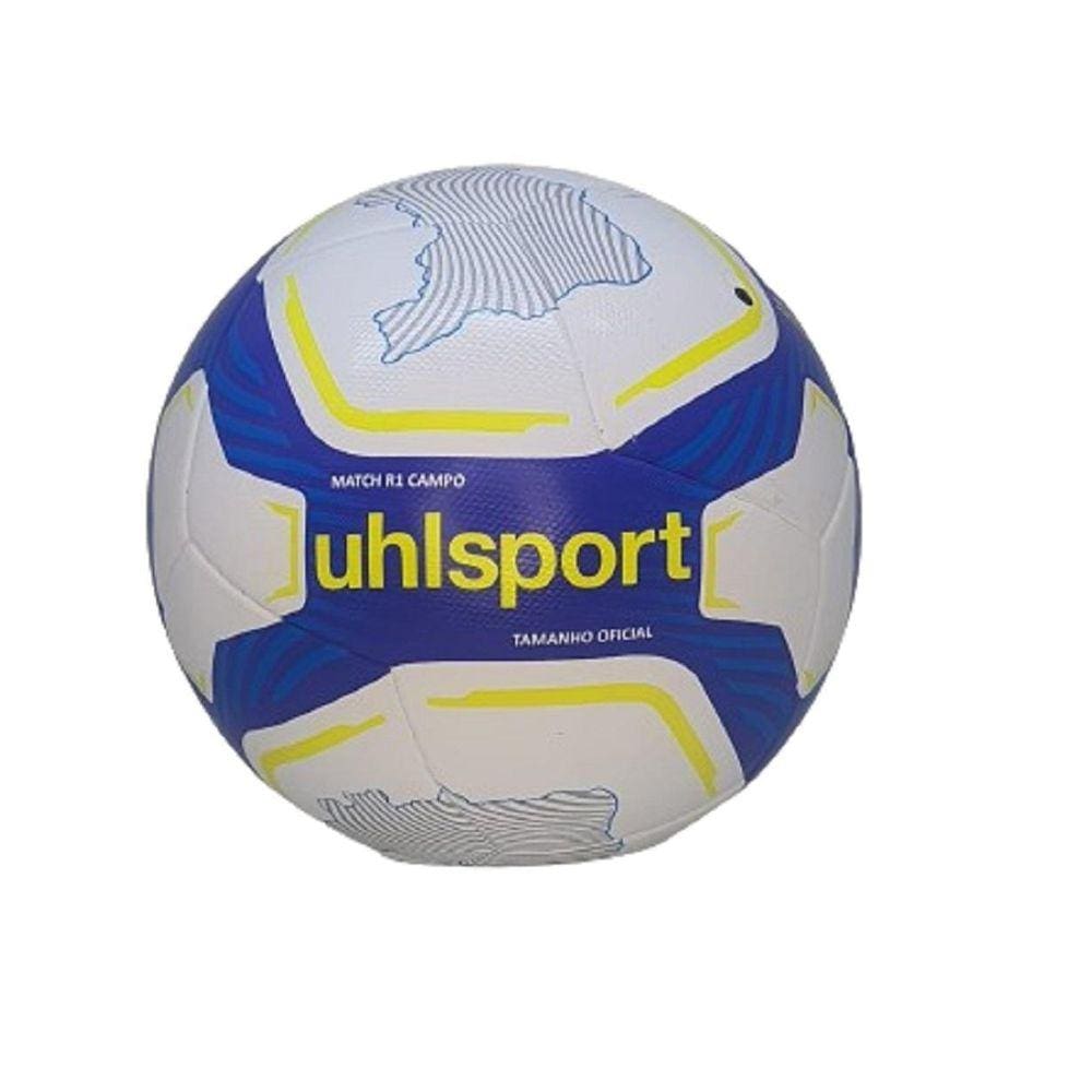 Bola Campo Uhlsport Match R1 2024 Branco E Azul