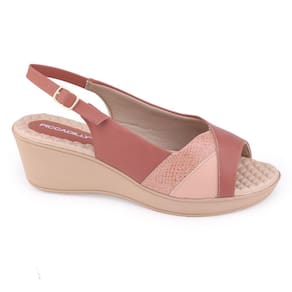 Sandália Anabela Piccadilly 540327 WideFit clás verniz cobra