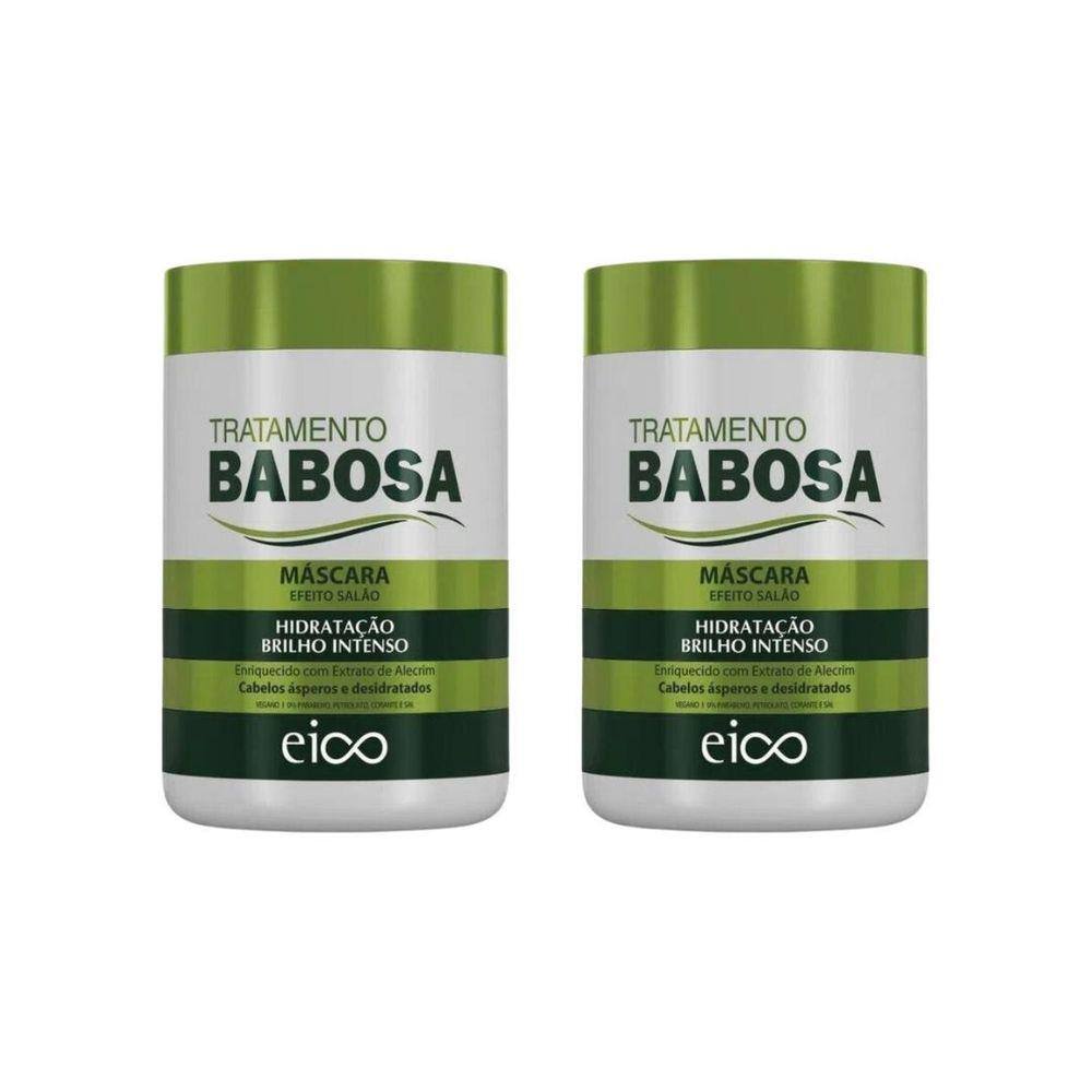 Mascara Eico 1Kg Efeito Salao Babosa - Kit C/2Un