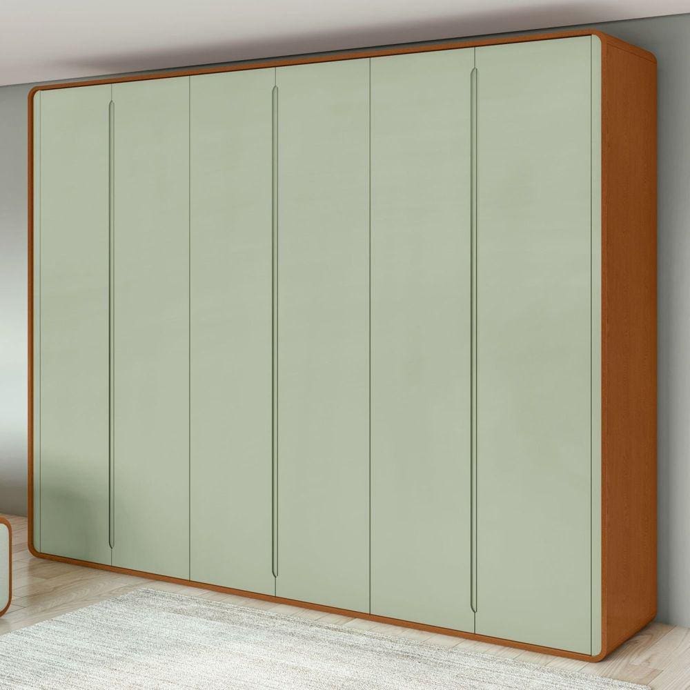 Guarda-roupa Casal Loop 6 Portas Frassino/Salvia