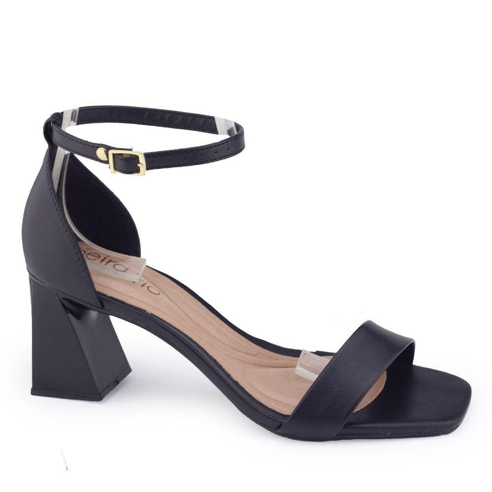 Sandália Beira Rio 8471.103 social tira uni salto geométrico