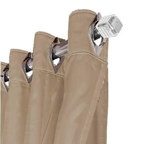 Cortina Blackout Tecido Ana 4,30 X 2,30 Corta Luz Bege