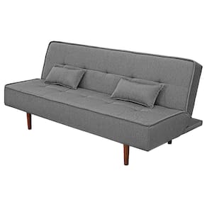 Sofá Cama Silver Linho Cinza Grafite 1,92 - Shop das Cabeceiras