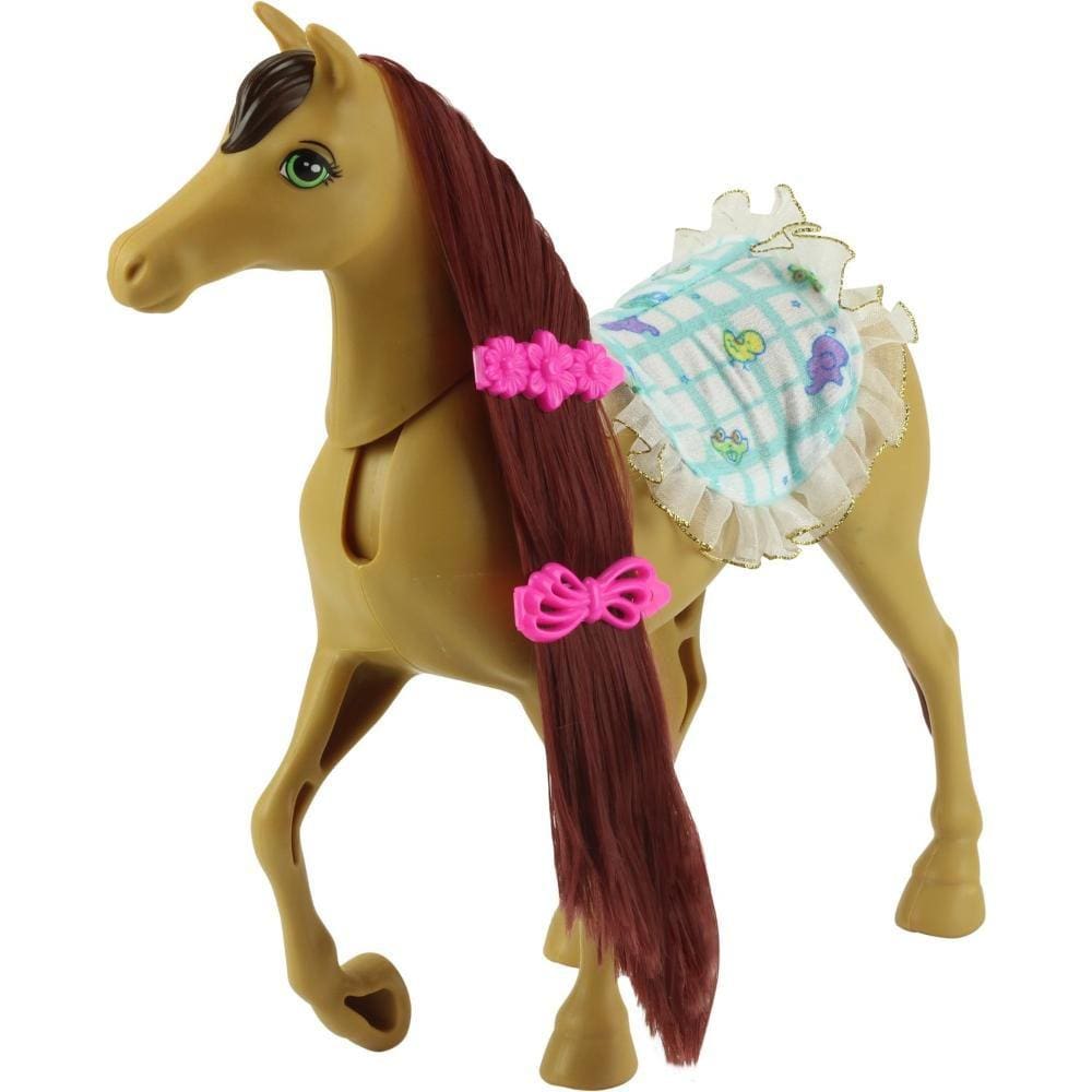 Conjunto Cavalinho Com Acessórios Marrom - BBR Toys