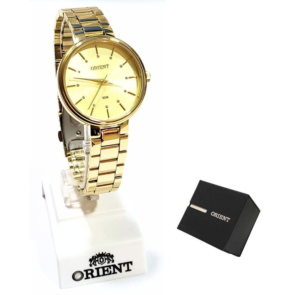 Relógio Orient Feminino Analógico Dourado FGSS0171 C1KX