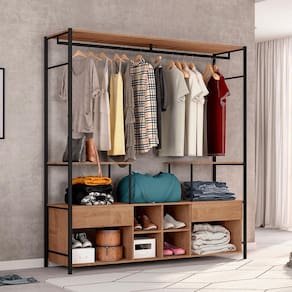 Guarda Roupa Industrial Com 1 Porta Adelaide